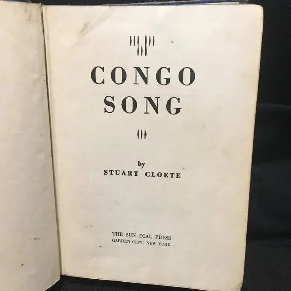 CONGO SONG Stuart Cloete HC Book Vintage 1944 - Picture 3 of 9